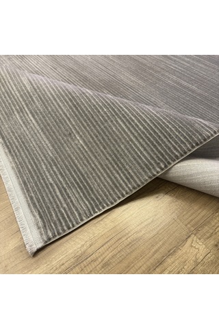 Hoom Rugs Nova Lz112 M Gri Modern Düz Salon Halısı Gri