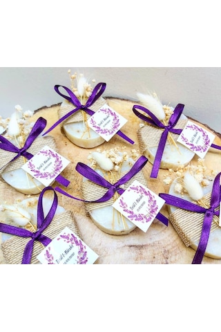 Kuru Çiçekli Oval Sabun Gelin Hamamı Kına Gecesi Nikah Ş 30 Adet