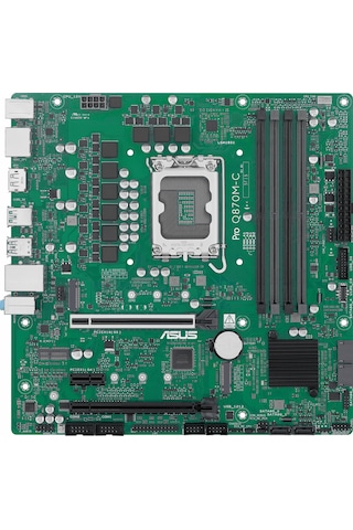 Asus Pro Q870m-c-csm Ddr5 6400mhz Oc M.2 Hdmı/dp/usb-c Pcıe 4.0 1851p Matx Anakart