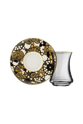 Sandro Moreno 1453 Burçlar Line Gold 12 Parça 6 Kişilik Çay Seti 110 Ml Renkli