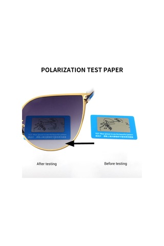 Güneş Gözlükleri Polarize Test Cihazı Balık Deseni Polarize Gözlük Optik Mağaza Profesyonel Laboratuarları Kontrol Edin