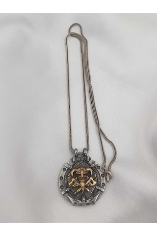Vog Vikings Savaşçısı Gotik Tasarım İşlemeli 925 Ayar Gümüş Sevgiliye,babaya,arkadaşa Kolye