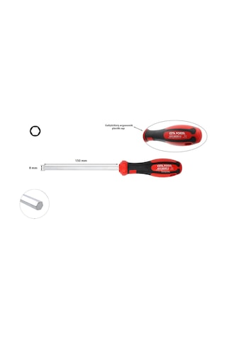 Ceta Form 8 Mm Allen Uçlu Tornavida F22-080-150