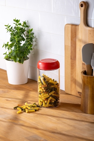 Emsan Simple Saklama Kavanozu 1150 ML Kırmızı