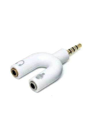Hadron Hd4612 Plastik 3.5 Mm Jack 3.5 Mm Jack 20 Cm Audio Kablo (469402623)-Beyaz