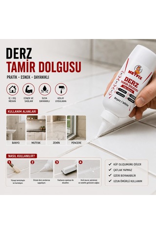 Derz Tamir Dolgusu Beyaz 220 Gr