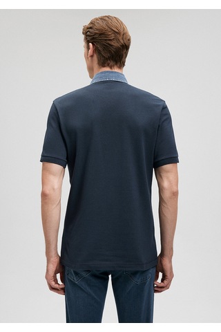 Mavi Yaka Detaylı Lacivert Polo Tişört Fitted / Vücuda Oturan Kesim 062685-28417 No Color