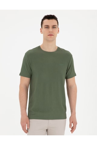 Pierre Cardin Erkek Haki Tişört 50288914-vr027 Haki
