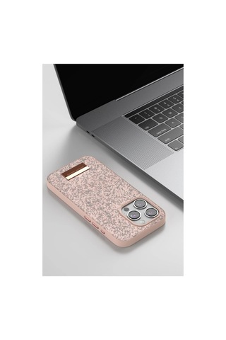 Onegif Apple İphone Uyumlu 14 Bright Simli Kapak - Gümüş Çok Renkli