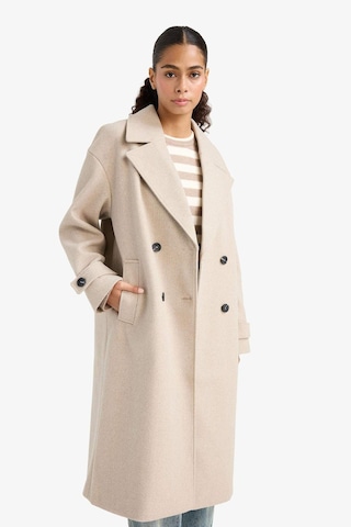 Defacto Regular Fit Düğmeli Uzun Kaşe Kaban F1197ax25wnbg501 Bej-bg501