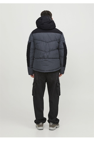 Jack & Jones Suya Dayanıklık Kapüşonlu Puffer Mont - Otis 12239001 Asphalt Bej