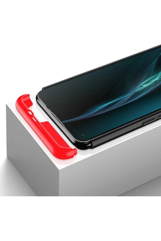 Oppo A52 Kilif Zore Ays Kapak-Siyah-Mavi 525860912