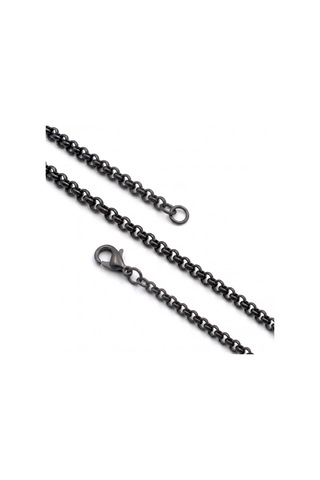 Beycen Aksesuar Forse Erkek Çelik Kolye 4mm 55cm Siyah 3902eck046 Çok Renkli