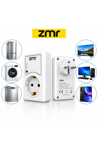 Zmr Yüksek Voltaj Korumalı & Çocuk Korumalı Tekli Akım Korumalı Priz Zmr-385
