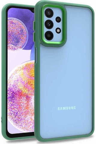 Galaxy A23 Kılıf Zore Flora Kapak Yeşil