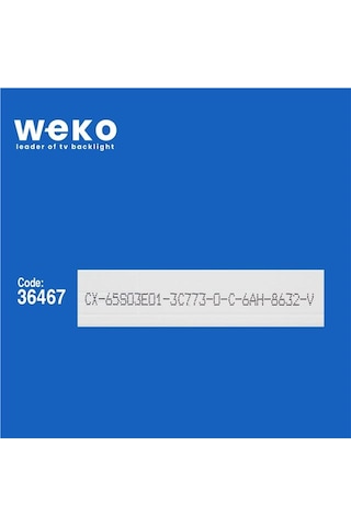 Wkset-5586 36467x16 650tv02 V3 Cx-65s03e01-2b762-0-a-565-3854-v 16 Adet Led Bar Tvnizi Açıp İçindeki Led Barla Birebir Aynısı Olduğunu Görmeden Almayınız. Sonrasında İade Almamaktayız. Beyaz