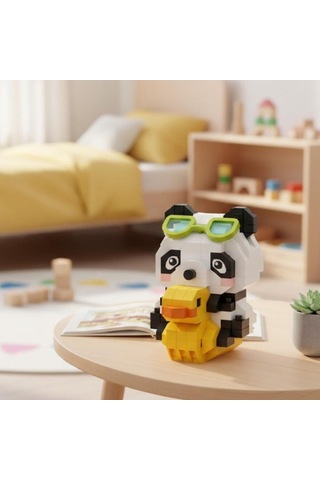 Lz-8634 Ördekli Panda 190 Parça Block Oyuncak-mini Poşet