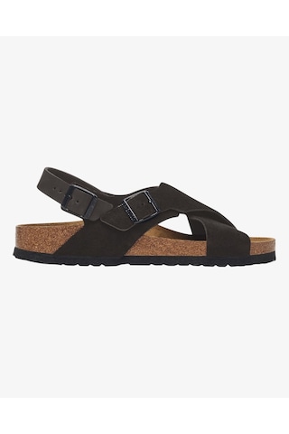 Birkenstock Tulum Suede Leather Kadın Siyah Sandalet 1029779 Siyah