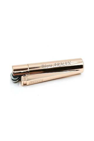 Kişiye Özel Clipper Metal Taşlı Altın Çakmak