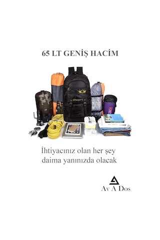 Xmlbayiciniz Av A Dos Orijinal Körüklü Ortopedik Konfor Çok Gözlü Gezi Seyahat Yürüyüş Dağcı Kamp Spor Sırt Çantası 65 Çok Renkli