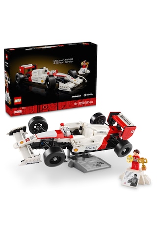LEGO® Icons McLaren MP4/4 ve Ayrton Senna 10330 Araç Tutkunu Yetişkinler için Koleksiyonluk Yaratıcı Model Araba Yapım Seti - 693 Parça