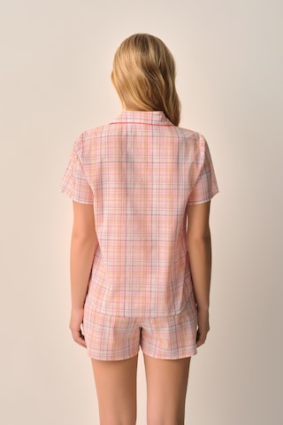 Suwen Lily Pamuklu Gömlek Yaka Şort Pijama Takımı Sh26533667b889 Çok Renkli