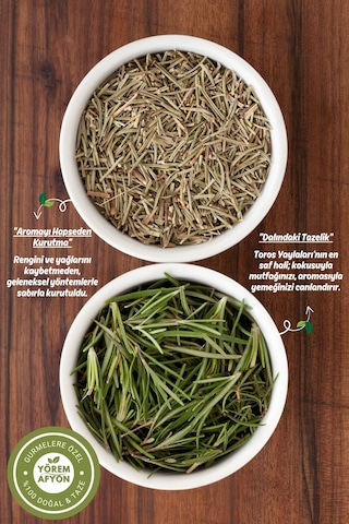 Yörem Afyon Doğanın Keskin Nefesi Özenle Kurutulmuş Yüksek Rakım Yayla Biberiye Rosmarinus Officinalis 70gr.