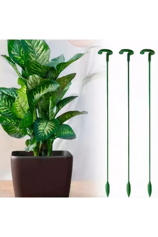 Dofolink Bitki Dik Tutucu, 48cm Plastik Çiçek Ve Çalı Destek Aynaları, Rüzgar/yağmur Koruması, 10 Adet - İç/çerkek Saksı Bitkileri İçin