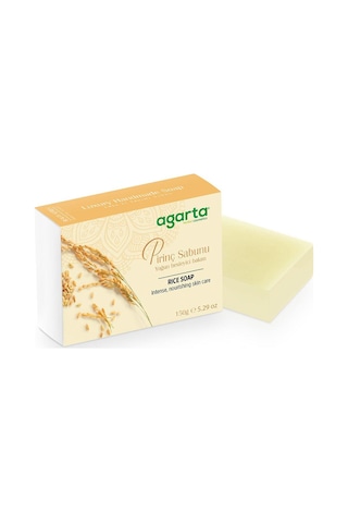Agarta Doğal El Yapımı Cilt Beyazlatıcı Pirinç Sabunu 150 G