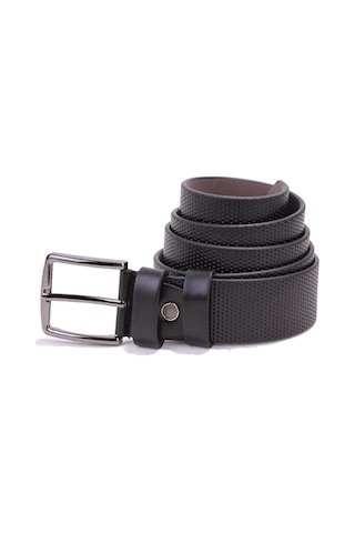 Dagoster DMK26-352 Siyah 4 CM Suni Deri Erkek Kemer Siyah