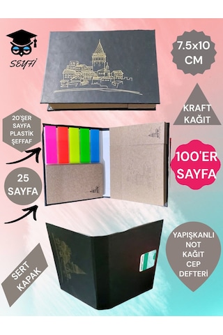 Yapışkanlı Not Kağıdı Cep Defteri Model Post-it Defteri Yapışkanlı Kağıt Seti Büyükdinozor