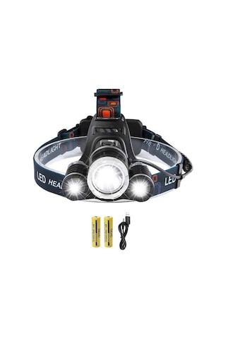 Şarj Edilebilir Led Kafa Lambası, 5000 Lümen Kafa Lambası, Süper Hafif T6 Led Kafa Lambası, 2 Pil İle Su Geçirmez Kafa Lambası. Diğer