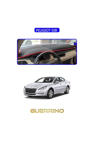 Peugeot 508 Torpido Koruma Halısı Mavi Kenar Uyumlu