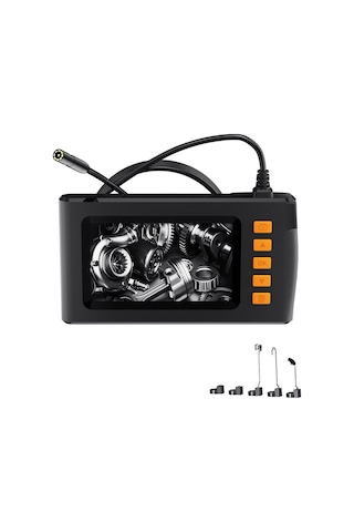 Geeksen Hd 1080p Endoskop Kamera 4.3'' Lcd 8 Led Ip67 Su Geçirmez 5m Sert Kablo