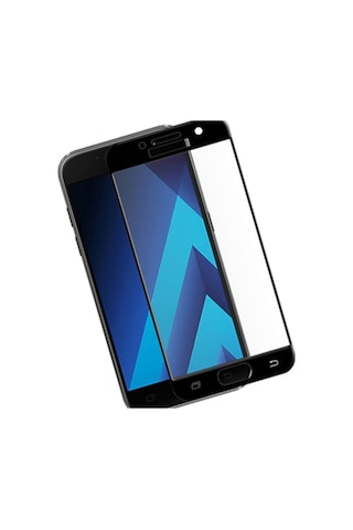 Samsung Uyumlu Galaxy A5 2017 Siyah Tam Kaplayan Ekran Koruyucu Cam