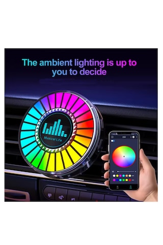 Sese Duyarlı Araçiçi Ve Masaüstü Kullanılabilen Ekolayzer Rgb