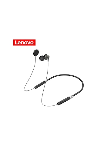 Qingmipy Lenovo He05 Bluetooth 5.0 Kulaklık, Ipx5 Su Geçirmez Spor Kulaklığı, Ergonomik Müdahale, 8 Saat Çalma Süresi, Siyah