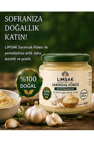 Limsak Katkısız Sarımsak Püresi 300 G