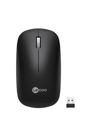 Lecoo, Ws214 2.4ghz Kablosuz 1200dpı Siyah Optik Mouse