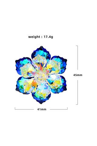 Blucome Çiçek Broş 135703913 Açık Mavi