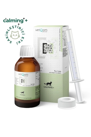 Vetq0m Kedi Calming+ Stres Ve Kaygı Giderici Sakinleştirici Likit 60 Ml