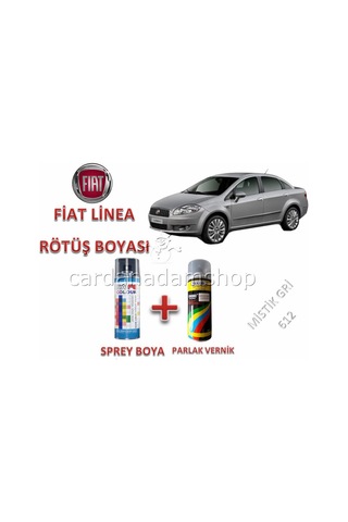 Fiat Linea Mistik Gri 612 Rötüş Boyası + Vernik Boya Onarım Seti (520384788)