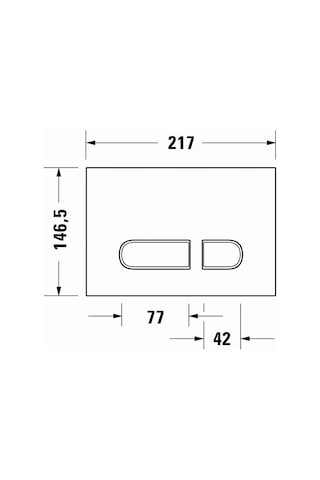 Duravit A1 Kumanda Paneli, Mat Siyah, Wd5001031000 Gri