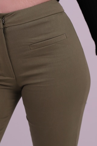 Armonika Kadın Haki Önü Cepli Pantolon Arm-26k136053