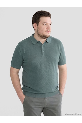 Lcwaıkıkı Classic Yeşil Polo Yaka Erkek Triko Tişört