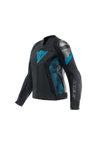 Dainese Daınese Ceket Deri/avro 5 Leather Jacket Wmn Blk Teal Ant