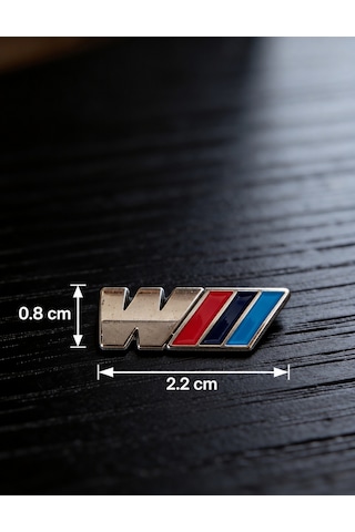 Bmw M Power Logosu Telefon Sticker 3d Metal Tasarım, Arka Süs A300144