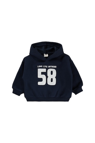 Civil Baby 58 Baskılı 6-18 Ay Sweatshirt - Lacivert