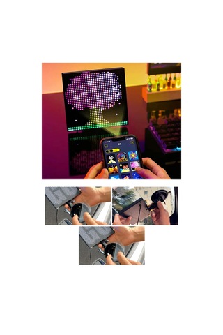 Oto Led Ekran Emoji Ekranı Bluetooth Telefon Kontrol Animasyonlu