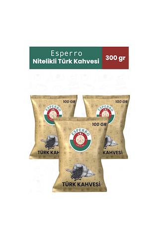 Esperro Nitelikli Türk Kahvesi 3 x 100 G Esperro Nitelikli Türk Kahvesi 3 x 100 G